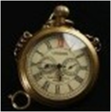 Antique Brass Mechanical Pocket Watch with chain -pw000402