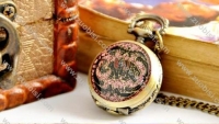 Elephant Pocket Watch with long chain -PW000120-2