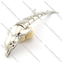 Big Lively Dolphin Bracelet in Stainless Steel -b000994
