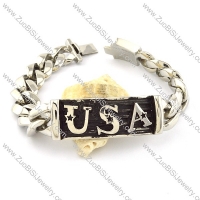 Stainless Steel USA Tag Bracelets for Motorcycle Lovers -b001079