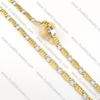 remarkable oxidation-resisting steel Stamping Necklace for Wholesale -n000266