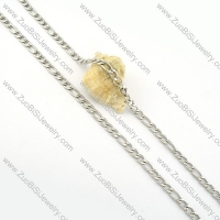 practical noncorrosive steel Necklace -n000286