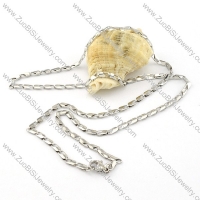 clean-cut Stainless Steel Necklace -n000297
