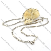 clean-cut Stainless Steel Necklace -n000298