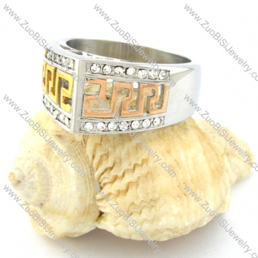 high quality noncorrosive steel Plating Ring for Ladies -r000776