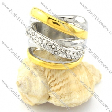 good quality 316L Stainless Steel Plating Ring for Ladies -r000778