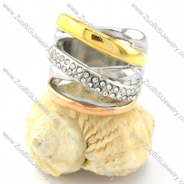 attractive noncorrosive steel Plating Ring for Ladies -r000779