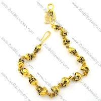 MOQ only 3pcs in Wholesale Stainless Steel Skull Jean Chain -y000002