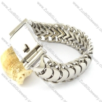 Men's Heavy Casting Bracelet in Stainless Steel Matel -b001247