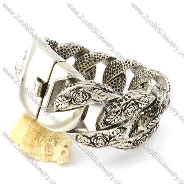 Big Casting Rose Bracelets for Heavy Strong Mens with Cheapest Wholesale Price b001284