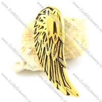Vintage Gold Stainless Steel Wing Pendant -p001089