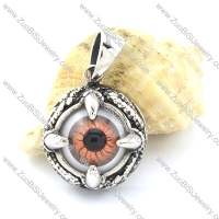 Orange Evil Eye Claw Pendant -p001127