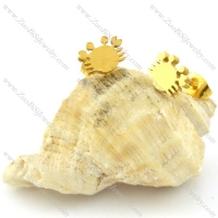 Crab Earring in Stainless Steel with Gold Finishing crafted cutting -e000606