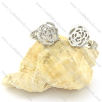 Unique Cutting Rose Earring in Stainless Steel -e000614