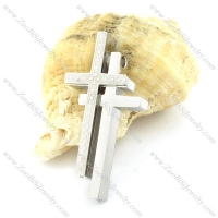 Cutting Double Cross Pendant for Couples -p001130