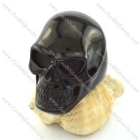 Black Plating Large Skull Ring in Stainless Steel Crafted of Casting for Strong Mens -r001037