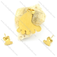 gold sole matching jewelry s000835