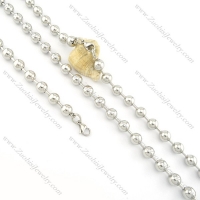 1cm wide ball chain jewelry set s000831