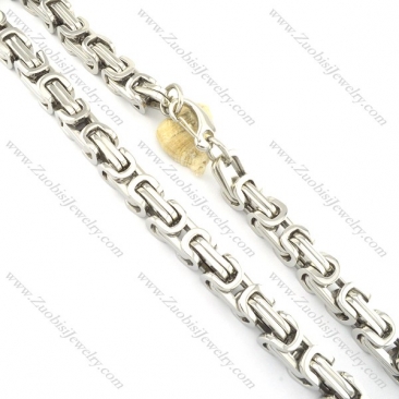 100CM Long 16MM Shiny Silver Double Link Chain Necklace in 316L Steel n000550-3