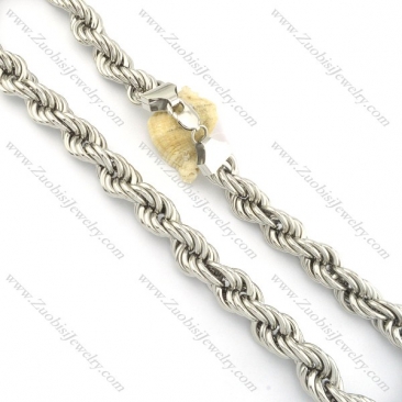 600mm special silver stainless steel curb chain necklace n000549