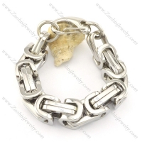 Silver Bracelet in Stainless Steel Crafted of Stamping b002074