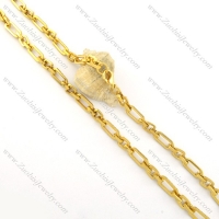 6.5mm gold plating steel chain n000534