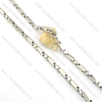 580*6mm square stainless steel necklace chain n000527