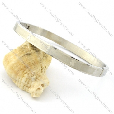 Hot Welcome 316L stamping bangle -b001456