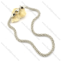 6mm steel corn chain necklace -n000361