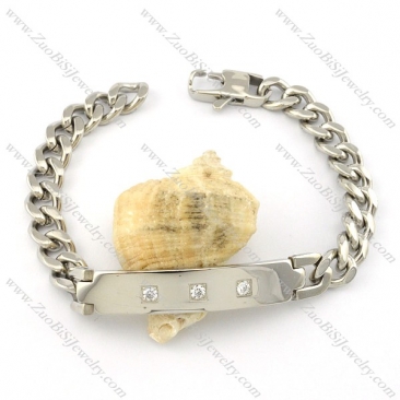 Attractive Steel id bracelets -b001539