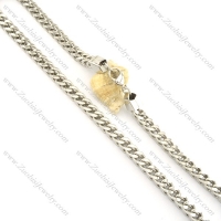 8mm silver stainless steel square necklace chain n000518