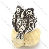 casting night owl ring in stainless steel r001309
