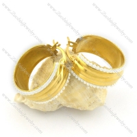 gold plated earrings e000781
