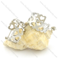 stainless steel cutting hollow earring e000742