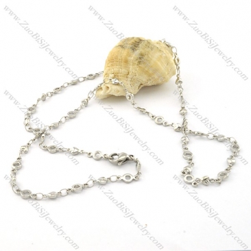 Great Quality Noncorrosive Steel small chain necklaces for ladies -n000386
