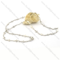 Unique Stainless Steel small chain necklaces for ladies -n000391