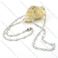 Attractive Oxidation-resisting Steel small chain necklaces for ladies -n000392