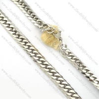16mm wide high quality pretty 316L stainless steel stamping necklaces -n000407