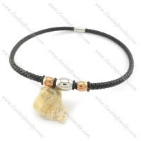 leather necklace n000424