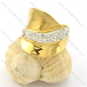shiny stone ring for lady r001223
