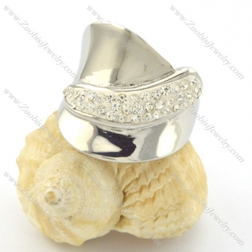 shiny stone ring for lady r001222