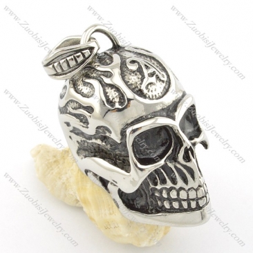 stainless steel skull pendants p001397