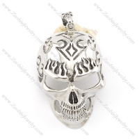 stainless steel skull pendants p001393