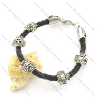leather and stainless steel bracelets b001795