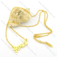 gold finished ANGEL pendant necklaces n000471