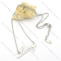 LUCKY charm necklaces n000462