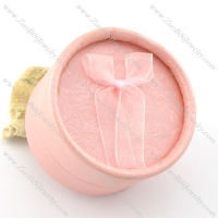 round pink paper jewelry boxes for ring pa0015