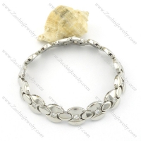gold plating stainless steel bracelet CNC clear stones b001652