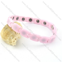 pink ceramics bracelet b001559