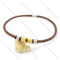 leather necklace n000441